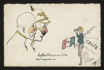 26 cartes postales dessinées par Marcel Talié, soldat bordelais.