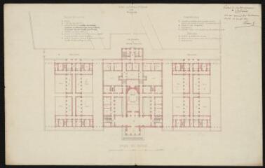 Plan de masse pour le projet de construction du palais de justice de Bordeaux.