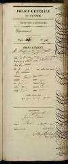 Passeport de Adrien Pierre Adolphe Hayoit De Bois Lucy
