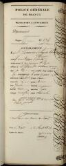 Passeport de Auguste Théodore Lemoine